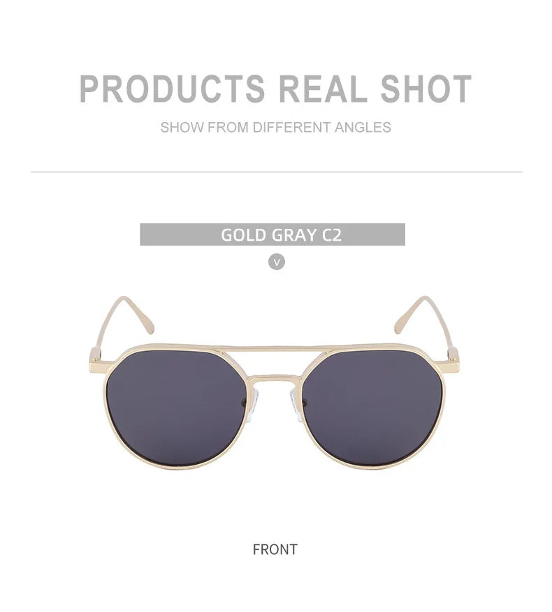 Lunettes de soleil ovales vintage pour hommes — livraison directe, nouveau