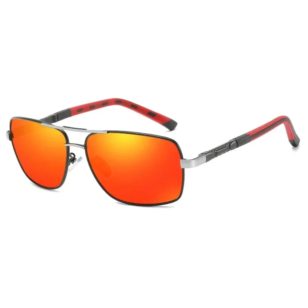 Lunettes de Soleil Femme Polarisées Dégradé — Lentille Carrée, Rétro, Conduite