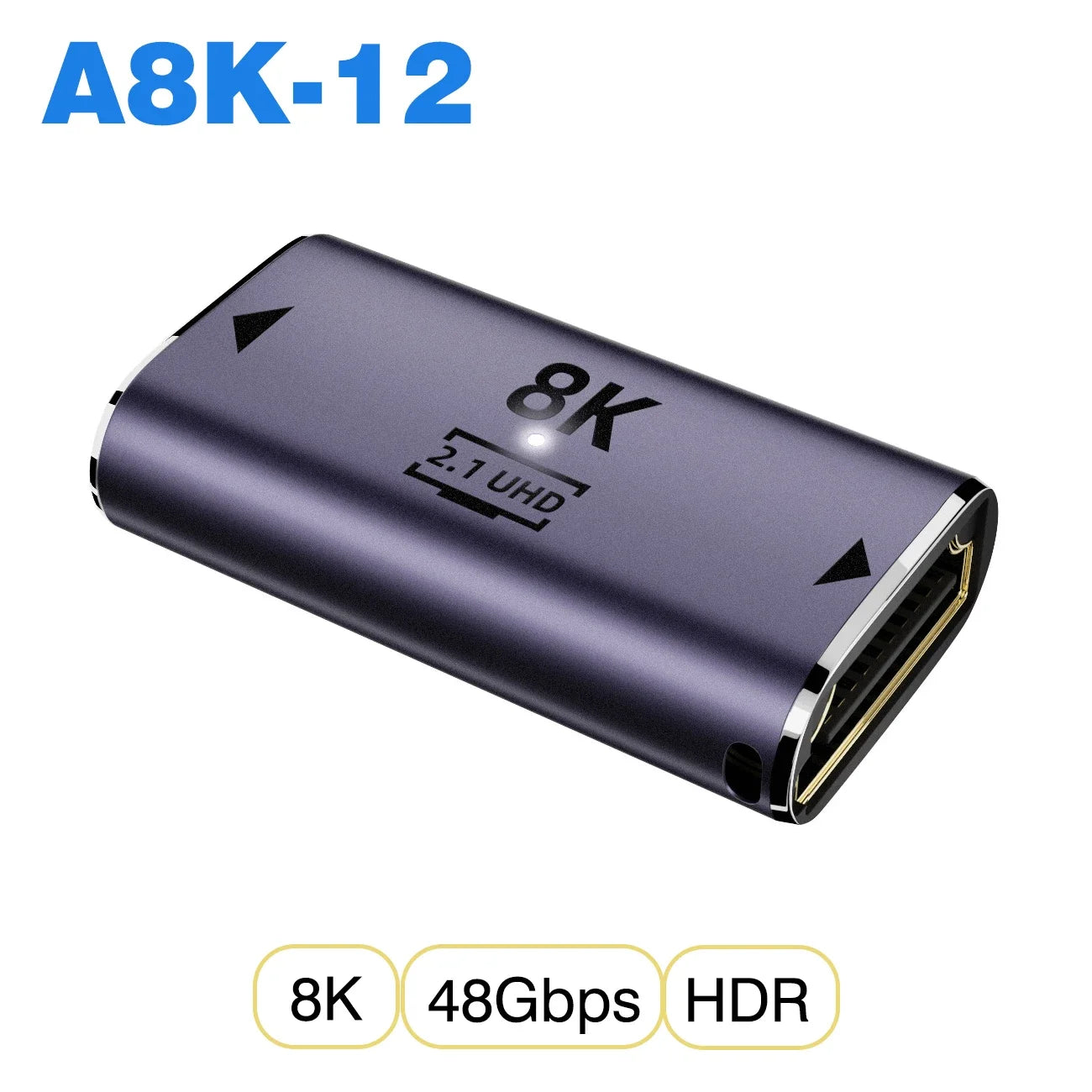 Convertisseur mini micro HDMI vers HDMI 2.1 — 48Gbps, 8K60Hz, 4K120Hz, projecteur, HDTV
