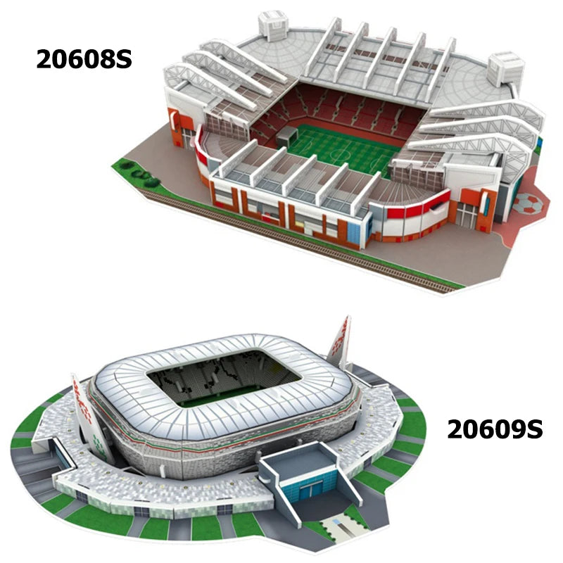 Terrain de Football Miniature en 3D, Puzzle à Faire Soi-Même, Modèles de Stades de renommée Mondiale, Jeu Périphérique, Jouets, Cadeaux d'Anniversaire, DDJ