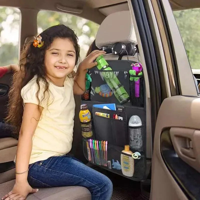 Organisateur de siège de voiture multi-poches, matériau Durable et étanche avec support de tablette, parfait pour les voyages sur route et l'utilisation quotidienne 2026