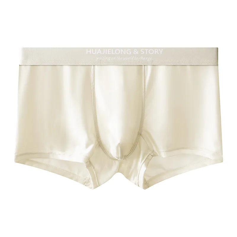 Boxer Satin Soie Homme — Respirant, Mince & Sans Couture