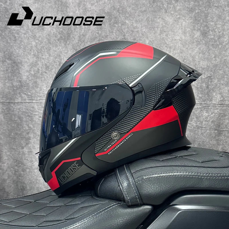 Casque moto quatre saisons Motocross modulaire rabattable — hommes, femmes, tout-terrain