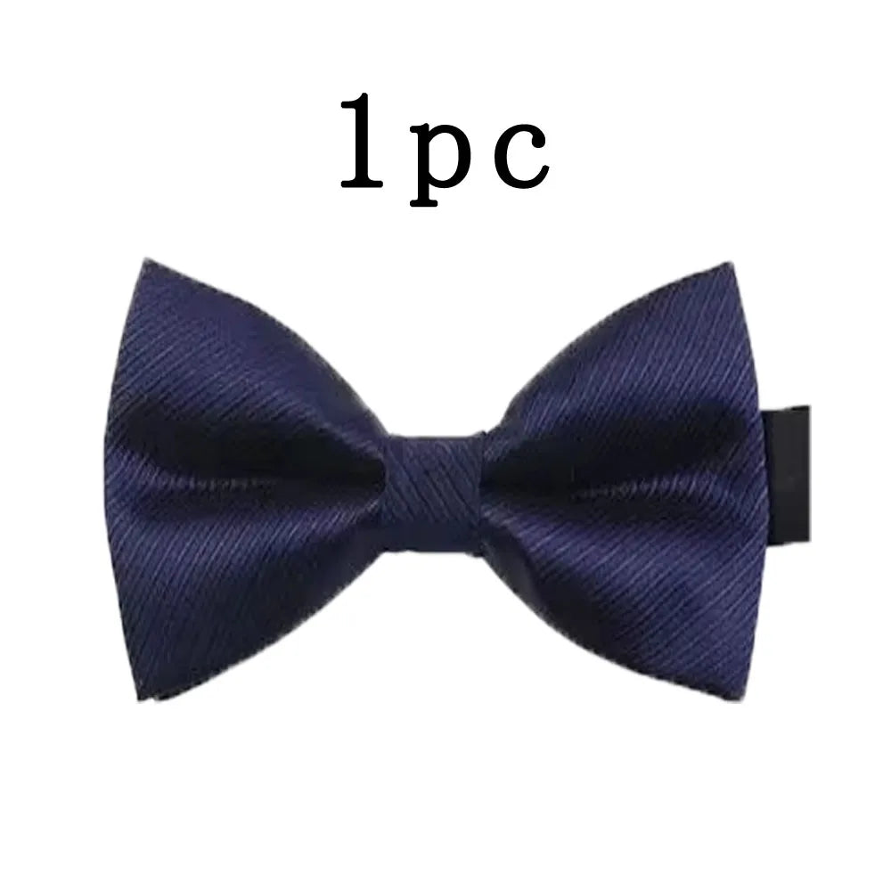 Nœud Papillon Homme Mariage Réglable Classique — Noir Double Cravate Cadeau Affaires