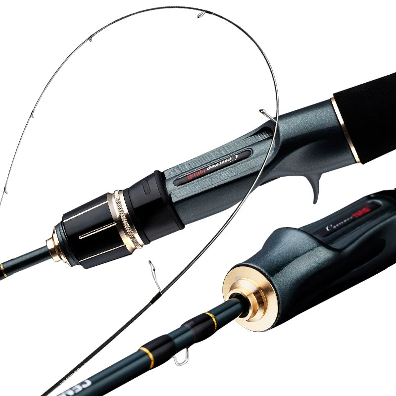 Pêche à la truite L + UL conseils canne à pêche truite canne légère filature Baitcasting leurre canne à pêche poulpe calmar matériel de pêche
