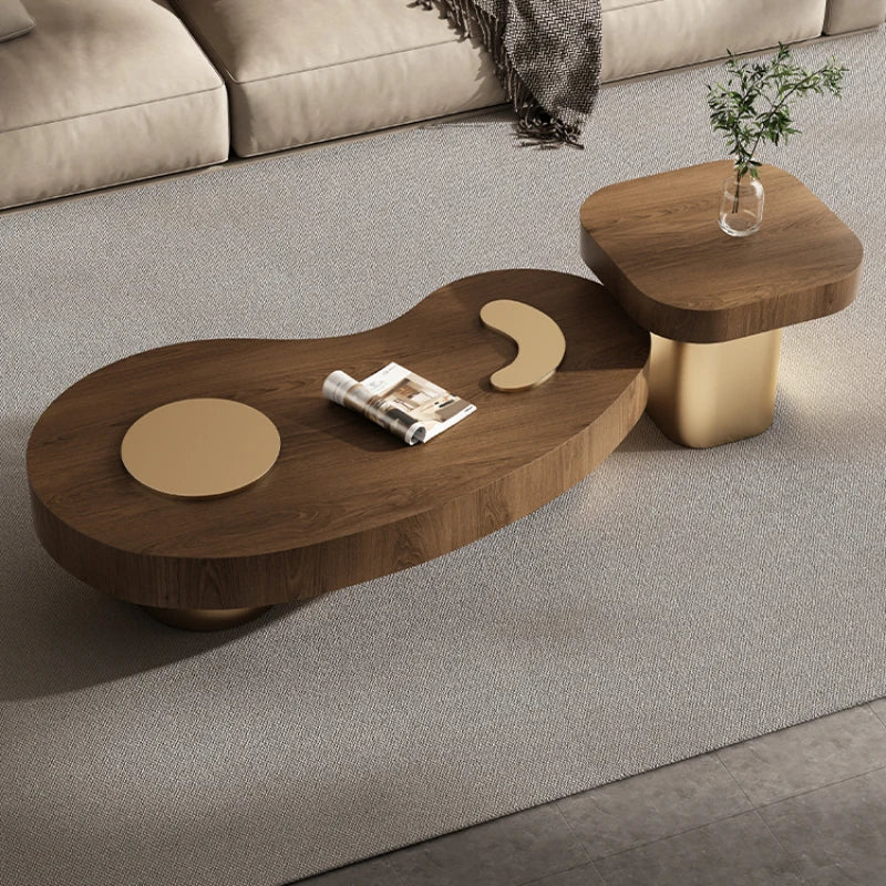Tables basses modernes en noyer — style européen, salon, milieu du siècle, meubles maison
