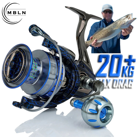 Moulinet de pêche spinning 90% métal — engrenage alliage, roulement à billes 5+1, eau salée et douce
