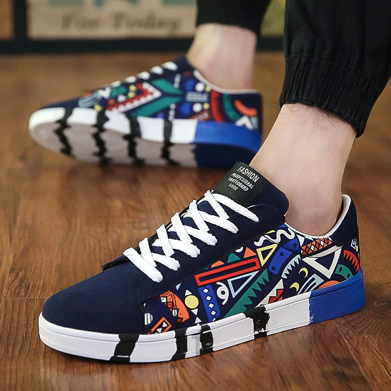 Zapatos casuales de lona con cordones para hombre, para caminar, planos, envío directo