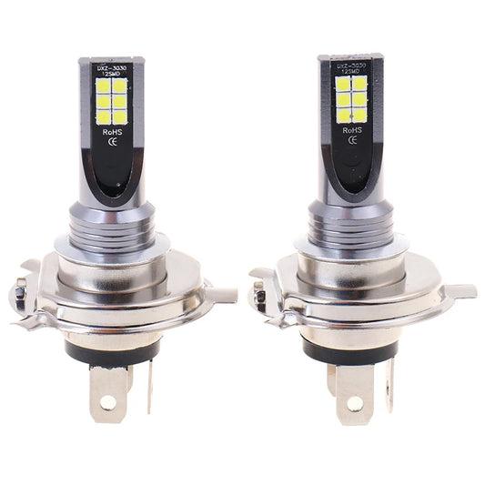 2X H4 200W 12000LM LED Car Fog Light Hi Lo Beam Globe Bulbs Auto Headlight Replacement