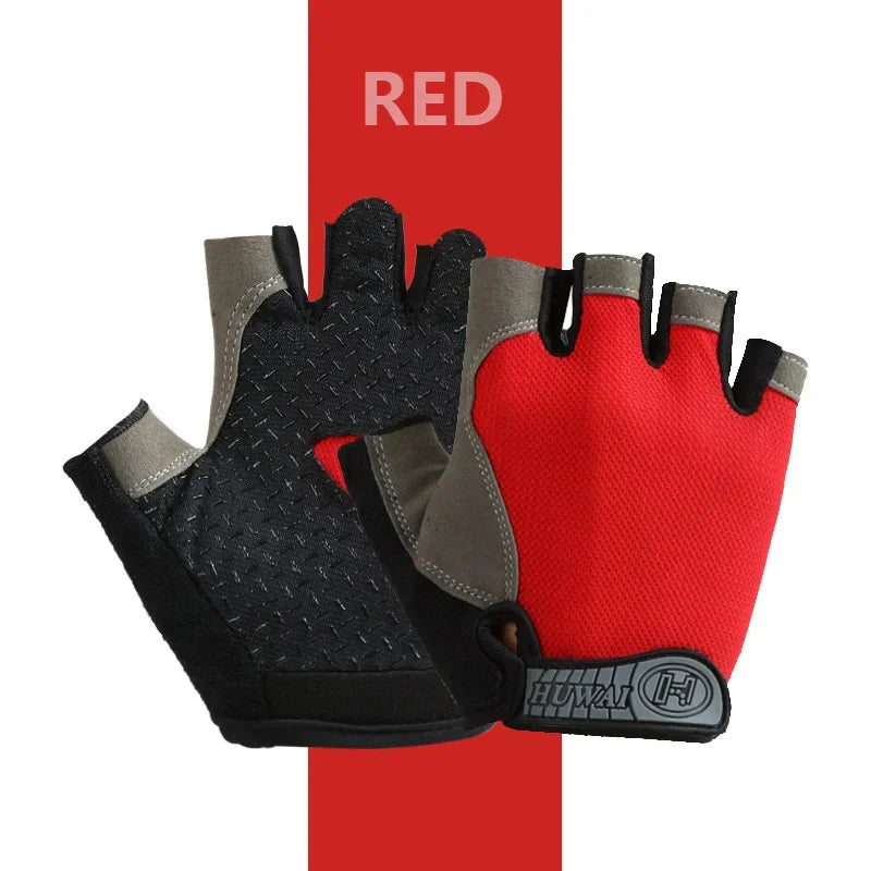 Gants de vélo sans doigts respirants antidérapants pour femmes et hommes, pour la pêche, le cyclisme, l'été, professionnels pour la salle de sport et le fitness