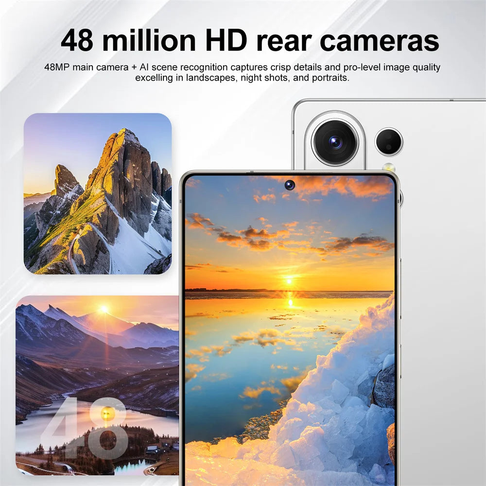 Smartphone Original 2026 pour S26 Ultra 5G 7.3HD AI 8 cœurs Double SIM 16G+1TB Téléphone Portable Android Débloqué