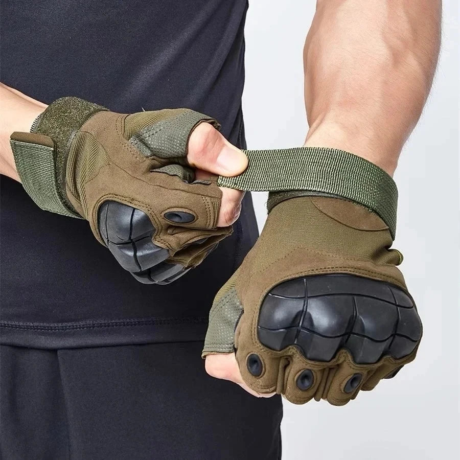 OutdoorTactical cinq doigts gants dur joint Paintball Airsoft chasse Combat équitation moto glog randonnée demi doigt gant