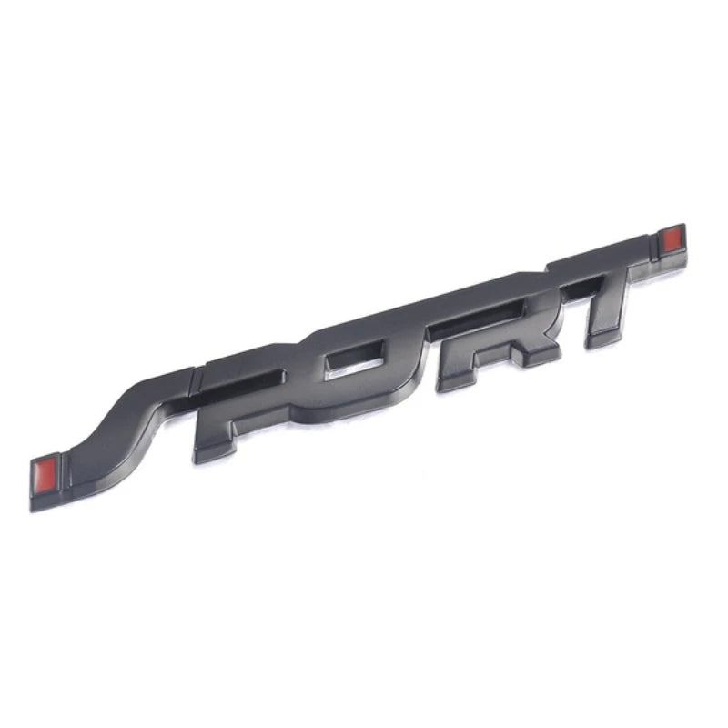 Accessoires de voiture autocollant style métal 3D Chrome noir Auto coffre de voiture course Sport mot lettre Logo emblème Badge autocollant