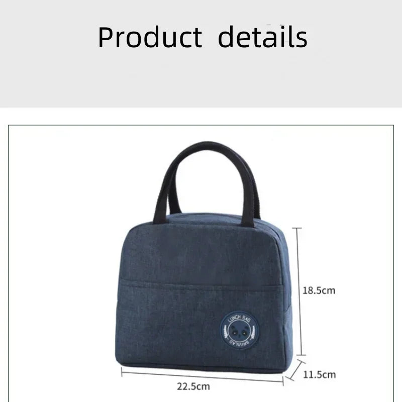 Ionic Aluminum Insulated Lunch Bags, New Ice Storage Pack, Portable Waterproof Picnic Box for Students