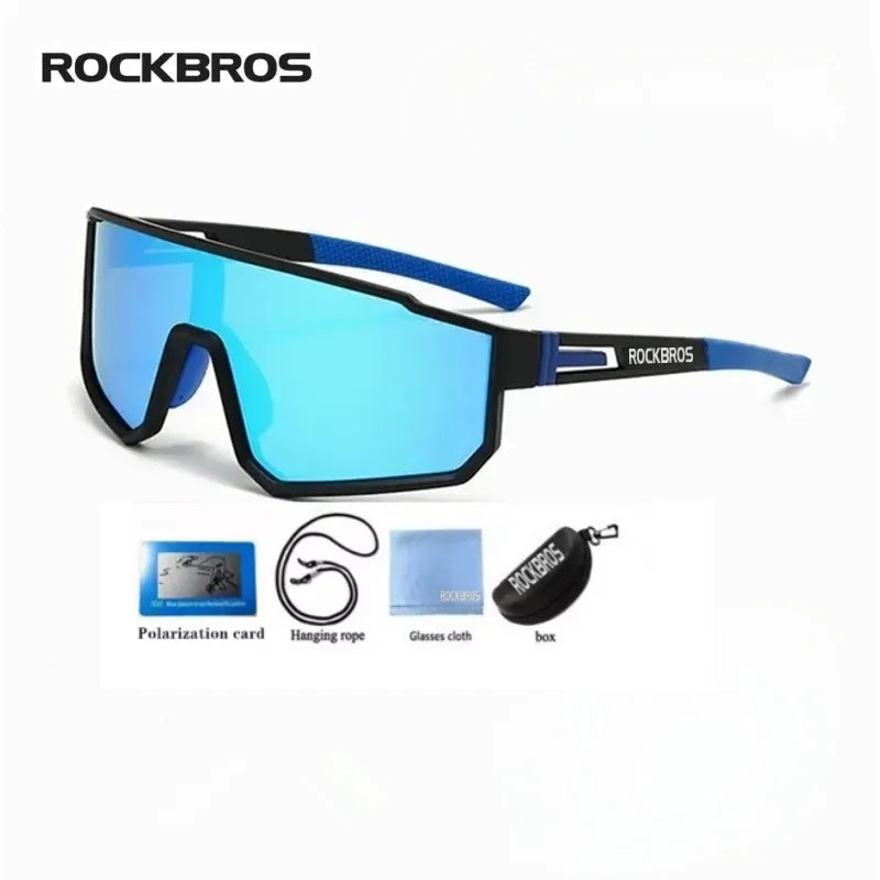 Lunettes de cyclisme surdimensionnées coupe-vent colorées — sport extérieur, homme