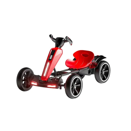 Go Kart Électrique À Pédale Enfants 12V — Dossier Siège Réglable 4 Roues Extérieur