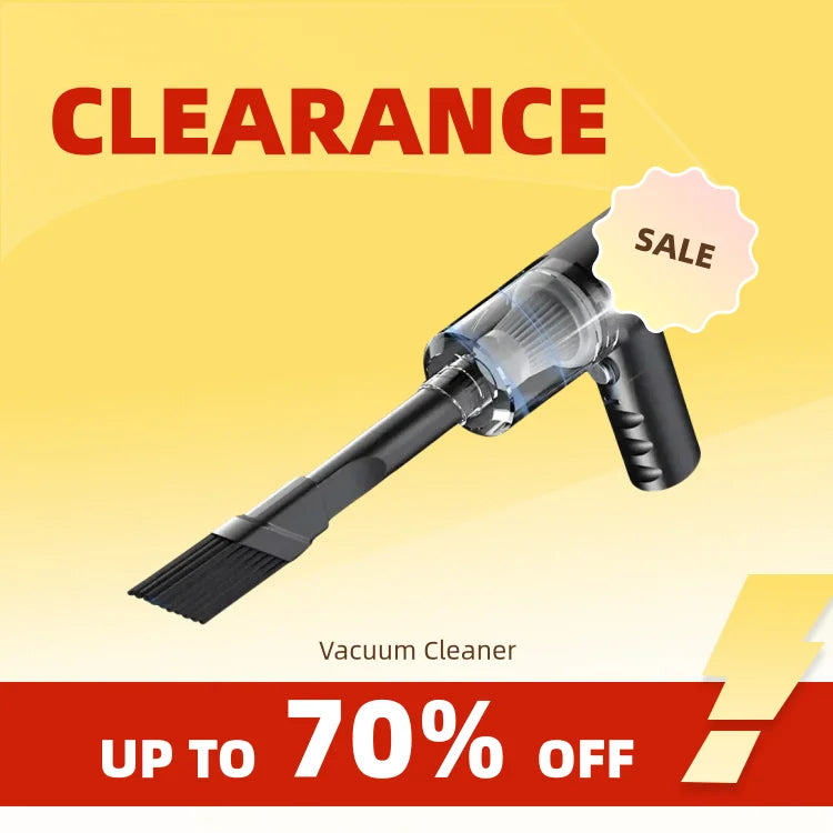 Clearance_Aspiradora de coche portátil inalámbrica Aspiradora de doble uso para el hogar y el coche Potente aspiradora de alta potencia de 120 W