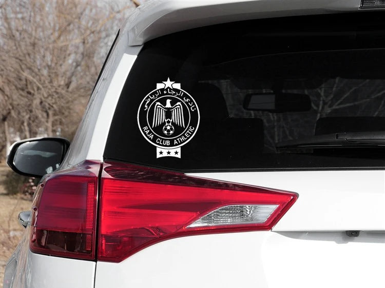 Morocco Raja Casablanca Car Stickers, Reflective Football Decal for Fuel Tank Cap, Motorcycle Trunk Windshield