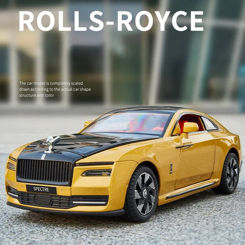 Modèle de voiture 1/24 en alliage — son, lumière, pneus, collection, cadeau enfant