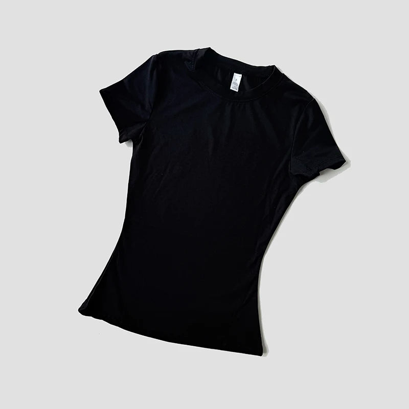 Top de yoga sin costuras para mujer, camiseta deportiva, ropa de fitness, camiseta de yoga de manga corta, top de gimnasio, ropa activa de running