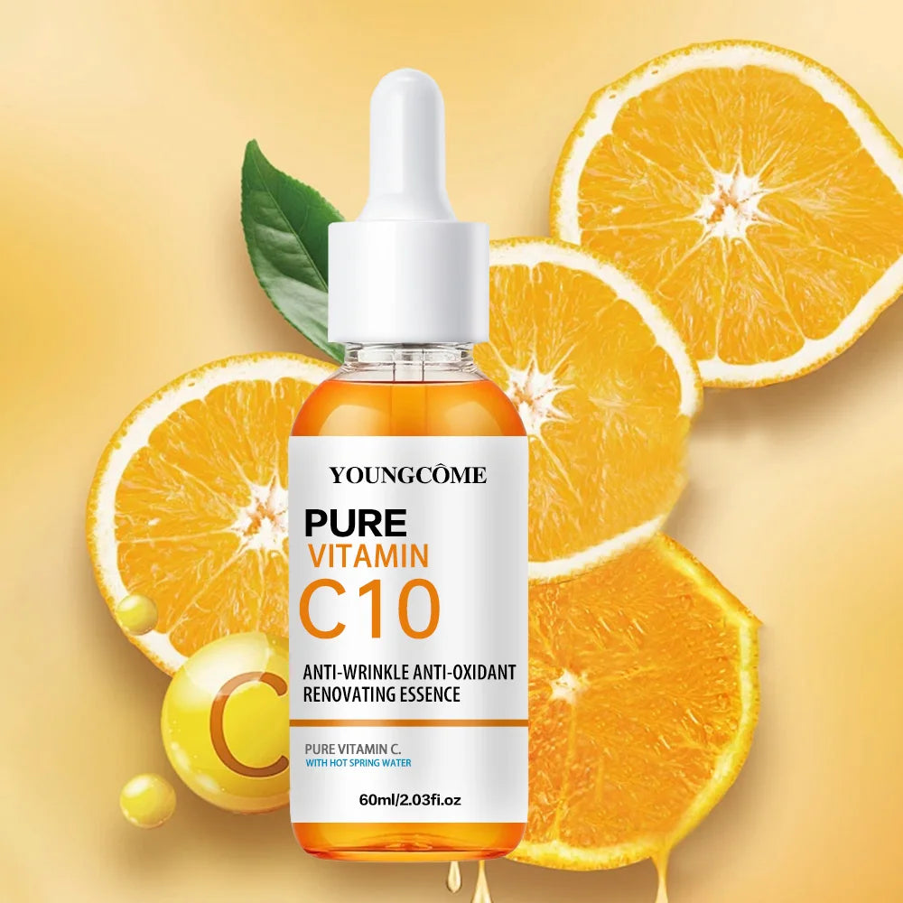 Vitamine C Essence Visage — Acide Hyaluronique, Éclaircissant & Anti-Âge