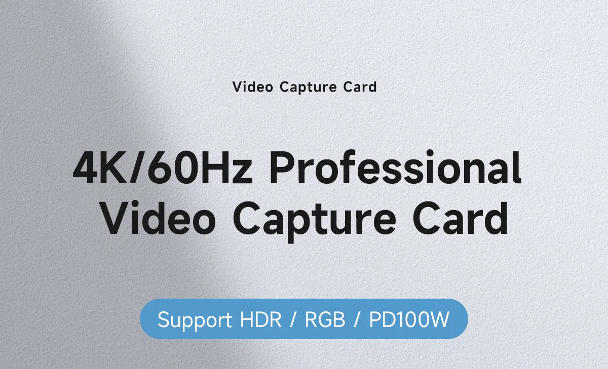 Carte de capture vidéo 4K Hagibis pour le streaming et le gaming, prise en charge VRR RGB HDR, transmission directe pour Switch2 Xbox PS5/4, diffusion en direct de la caméra