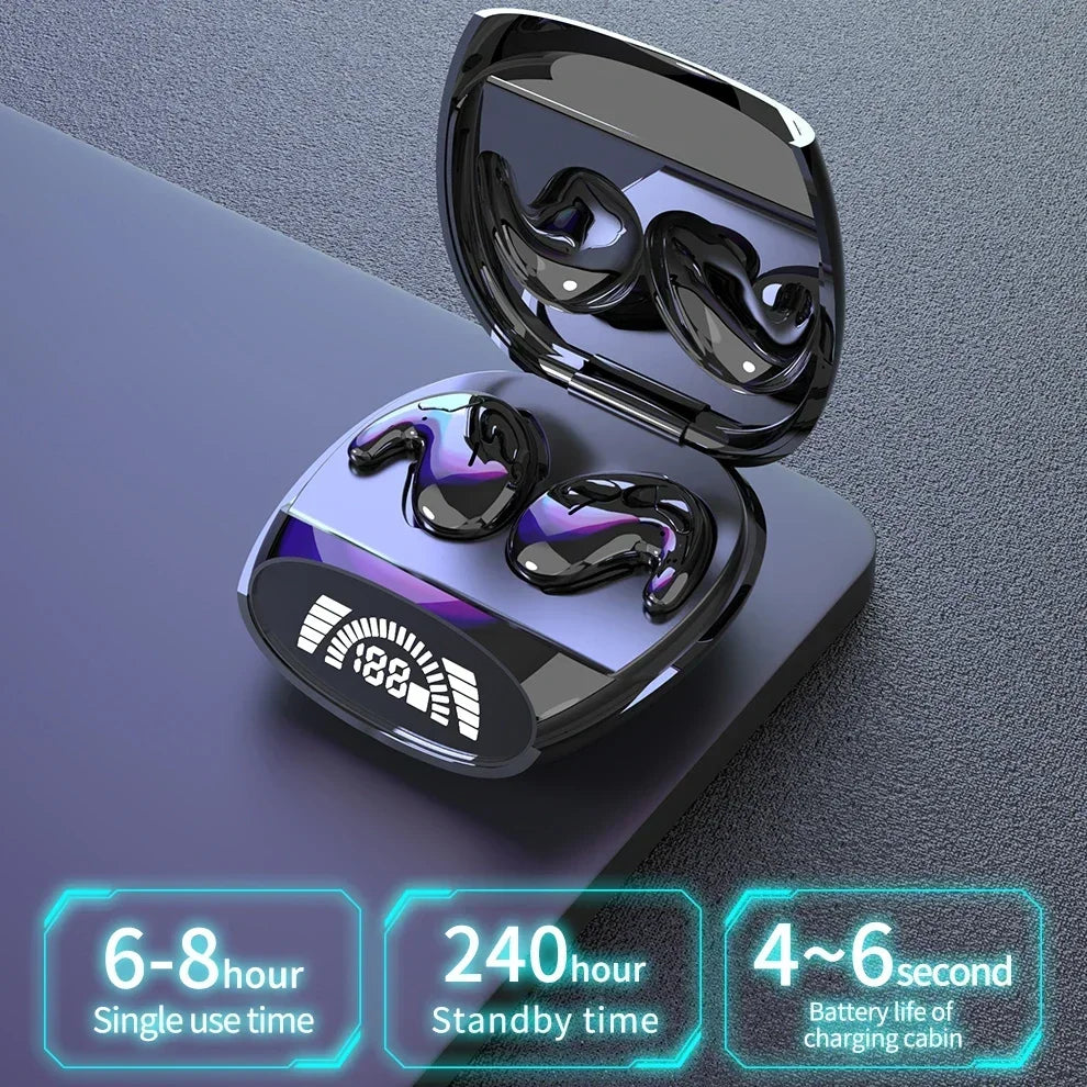 Bluetooth 538 TWS Earbuds, Wireless Sports Earphones, Painless, Noise-Cancelling, with Digital Display, High-Quality
