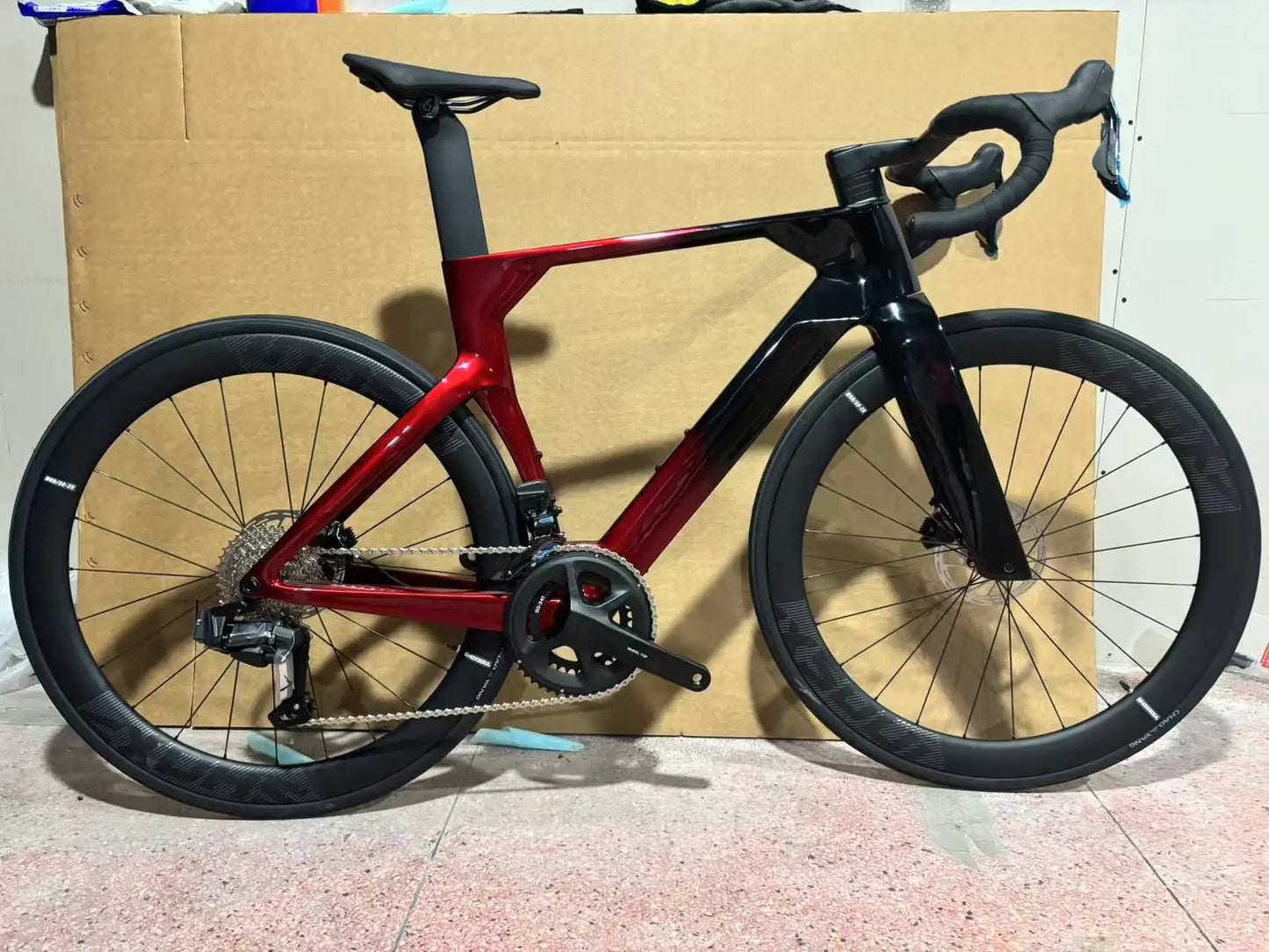 Kit cadre vélo de route en fibre de carbone — pièces cyclisme course professionnelles, léger