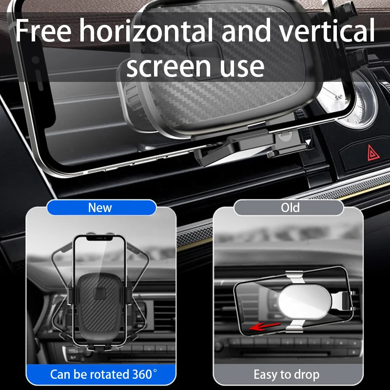 SEAMETAL Soporte de teléfono para coche Accesorios de interior Soporte de ventilación Base de ventilación Gadget universal para coche Soporte de teléfono móvil Accesorios