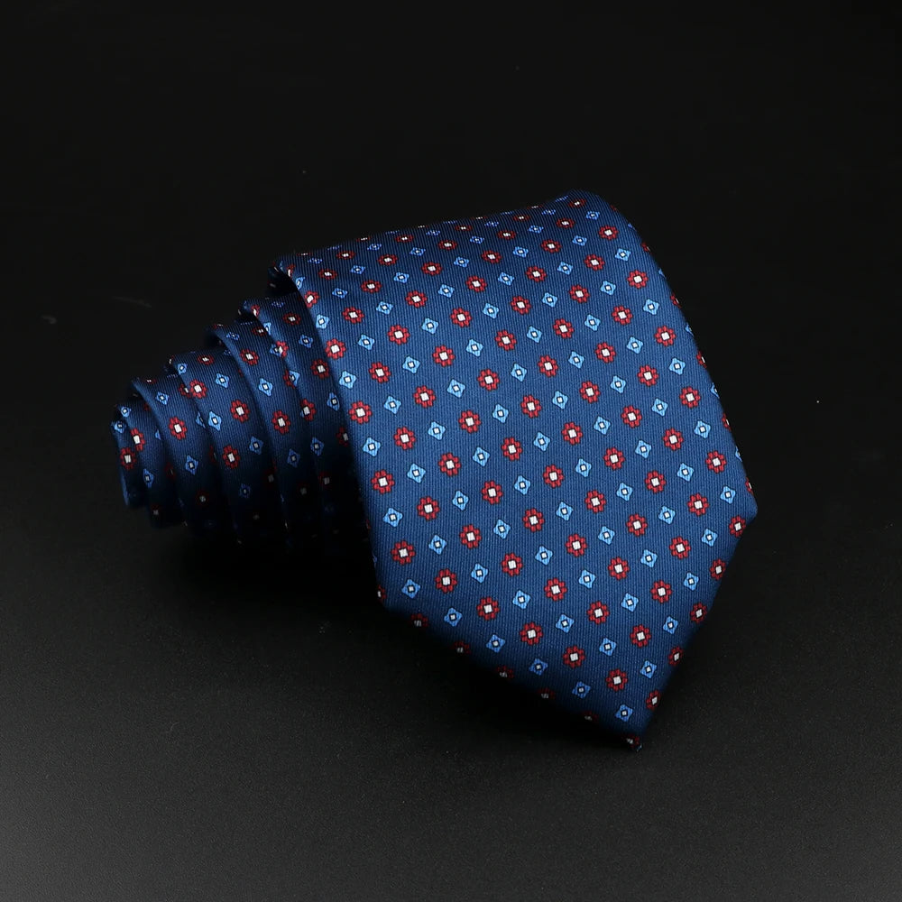 51 Styles Men's Silk Ties Jacquard Striped Plaid Floral Tie Accessories Daily Wear Shirt Suit Necktie Wedding Party Gift