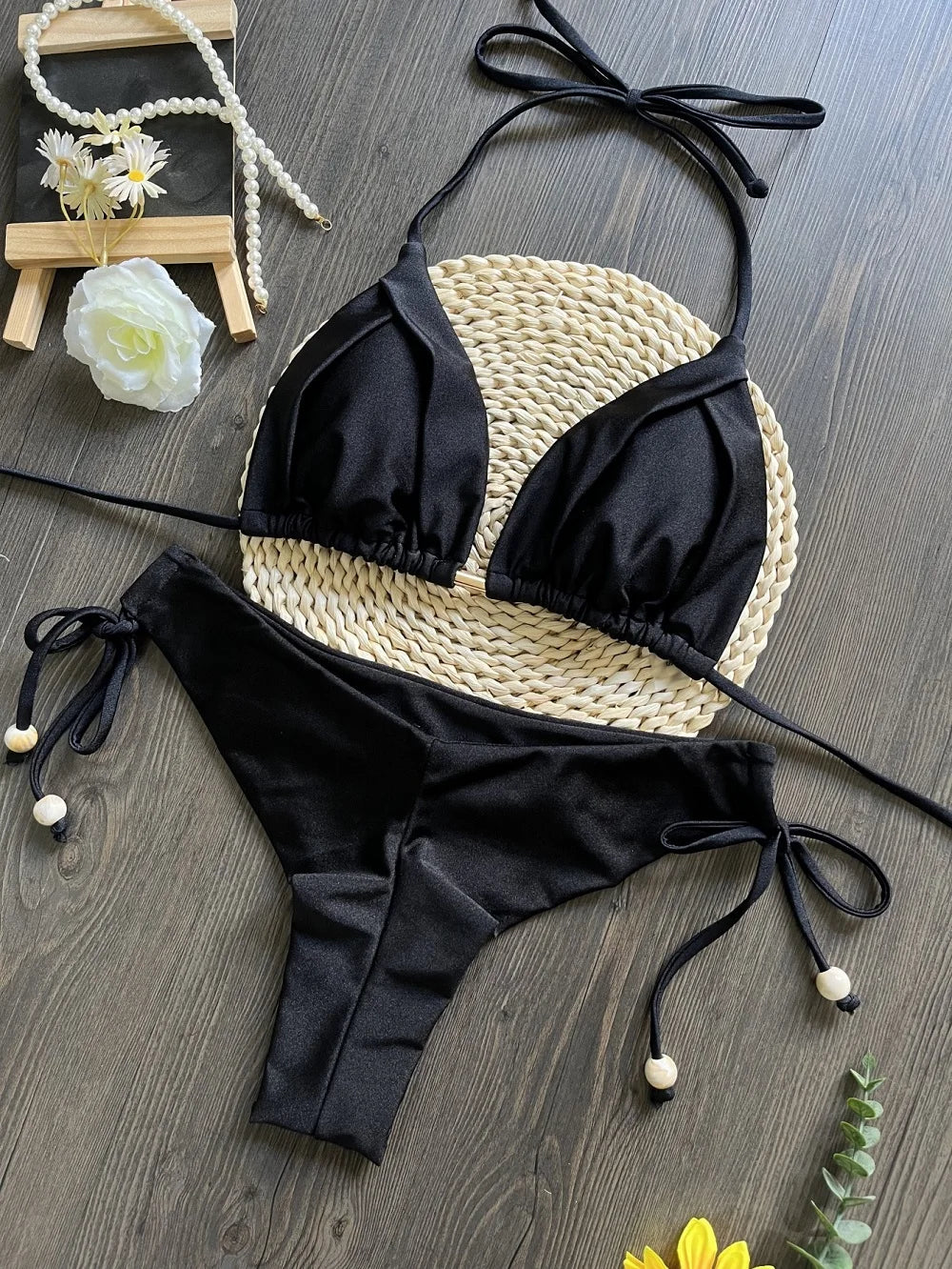 RUOTONGSEPT 2025 nouveau Sexy 13 couleurs Triangle maillot de bain pour femmes brésilien Bikinis maillots de bain Push Up maillot de bain plage Bikini ensemble