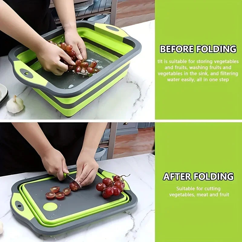 Bassin portable gain de place avec évier intégré et fonction de rangement - Parfait pour le camping en plein air, les voyages, la maison, bassin pliable