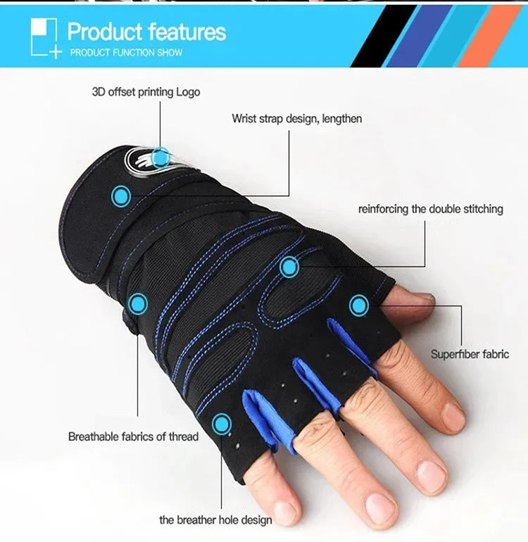 Gants de protection de poignet coordonnants pour hommes et femmes, extérieur, cyclisme, randonnée, degré de choc, fitness, paquet WePackage, levage