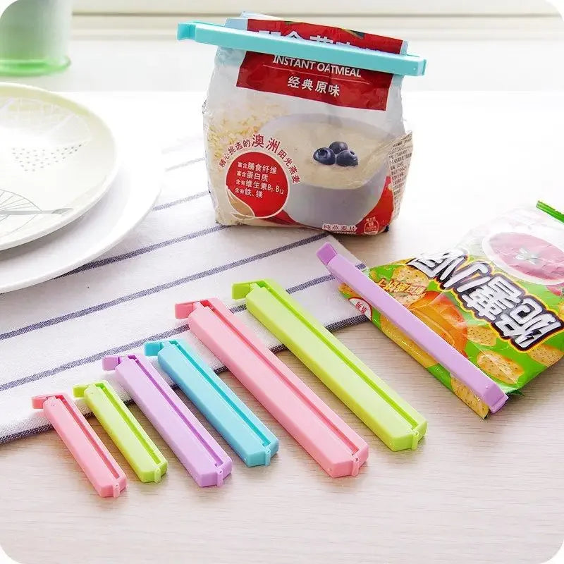 Clips hermétiques pour sacs alimentaires, 12 pièces, scellant en plastique réutilisable et étanche pour collations, chips et céréales |   Accessoires de cuisine lavables au lave-vaisselle