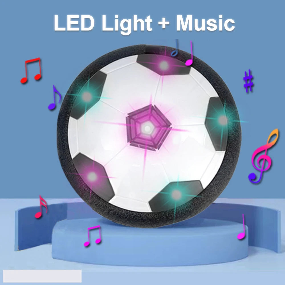 Hover balón de fútbol juguetes para niños Fútbol flotante eléctrico con luz LED música balón de fútbol juego al aire libre juguetes deportivos para niños