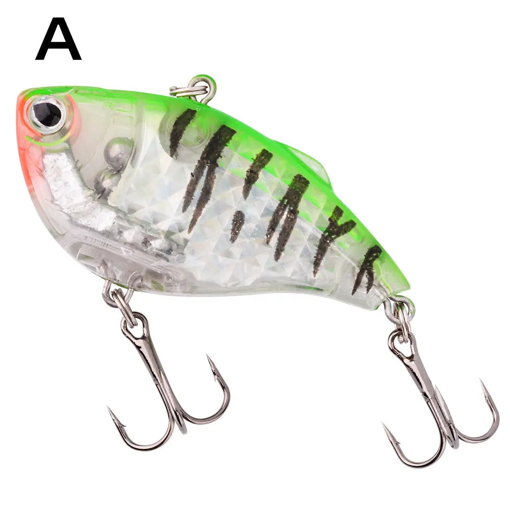 Aorace 1 PC VIB leurres de pêche 15g 6 cm appât dur artificiel coulant manivelle Wobber matériel de pêche avec hameçons triples