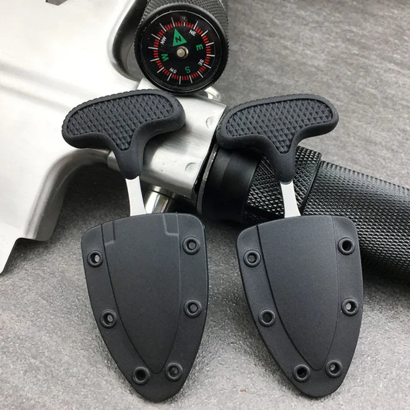 Coupe-collier multifonctionnel, coupe-câble de Camping en plein air, couteaux portables, couteau de collier suspendu, couteau de Camping Portable 1/2 pièces