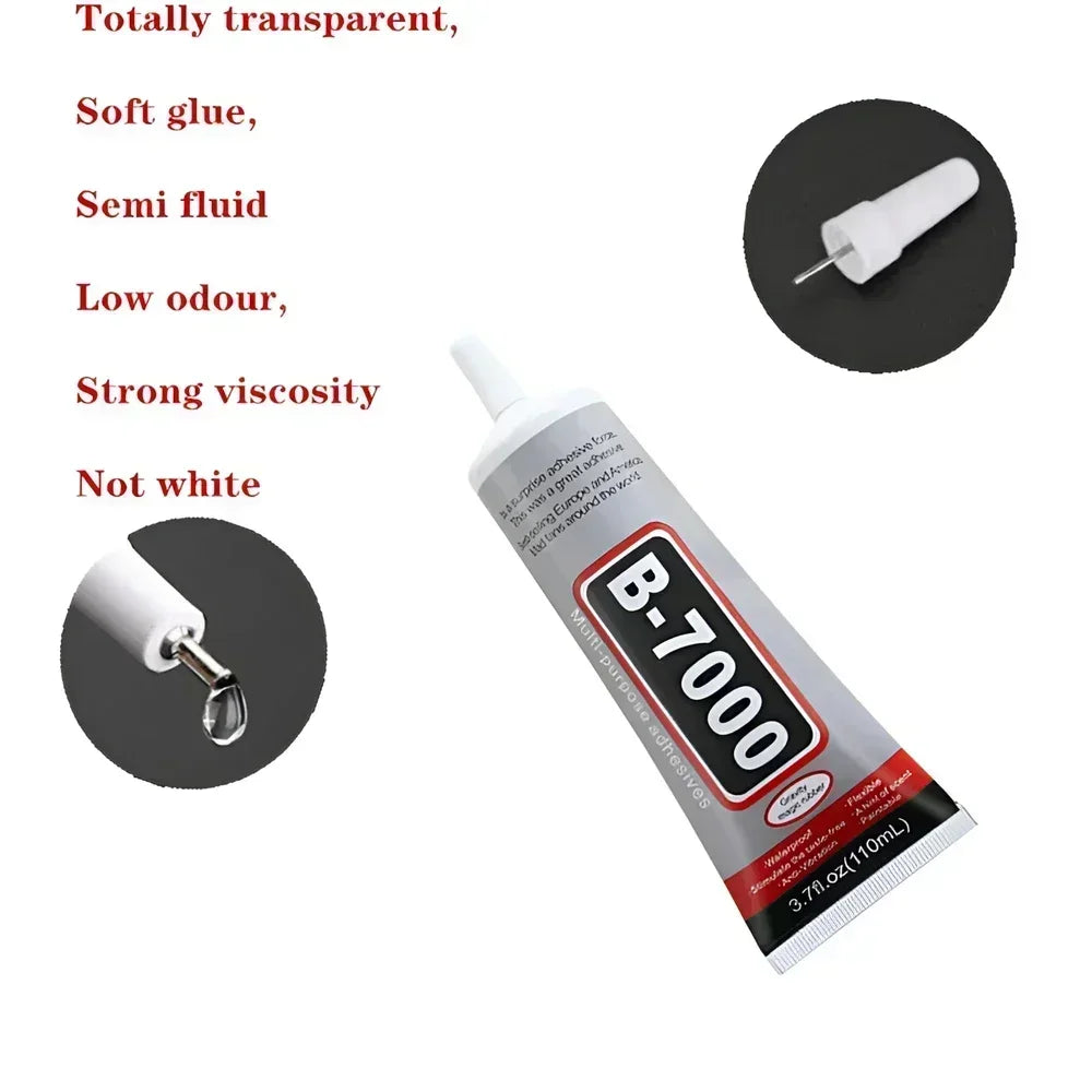 Adhésif transparent pour réparation téléphone — 15ml / 50ml / 110ml, colle universelle verre et plastique, bricolage, applicateur de précision