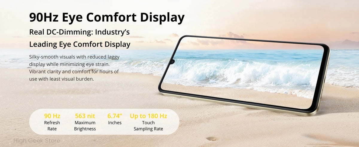 Realme Note 70T Smartphone — 6,75" 90Hz, 6000 mAh, 13 MP IA, Octa-Core, IP54, Version Mondiale