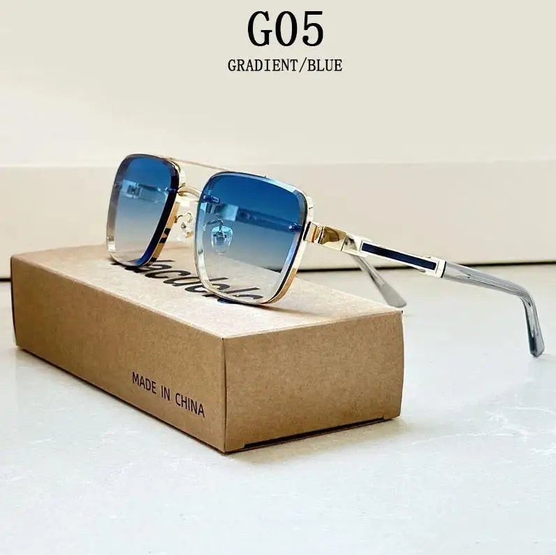 2025 Square Sunglasses Men Luxury Vintage Sunglasses Women Trendy Retro Sunglasses Hombre Lunette Soleil Femme