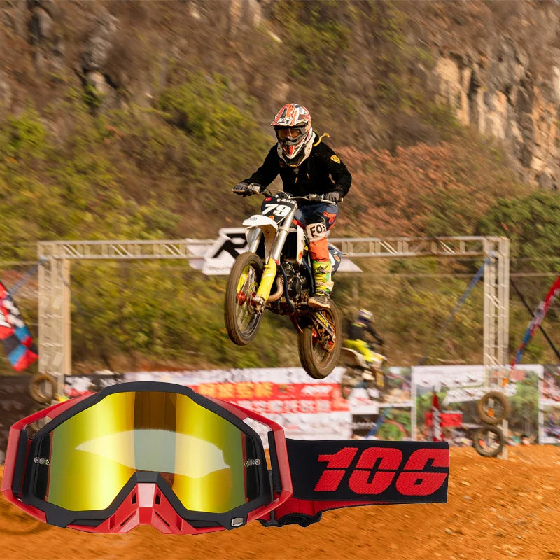 Gafas de sol para motocross, gafas de sol resistentes al viento e inastillables para ATV, RL y deportes todoterreno