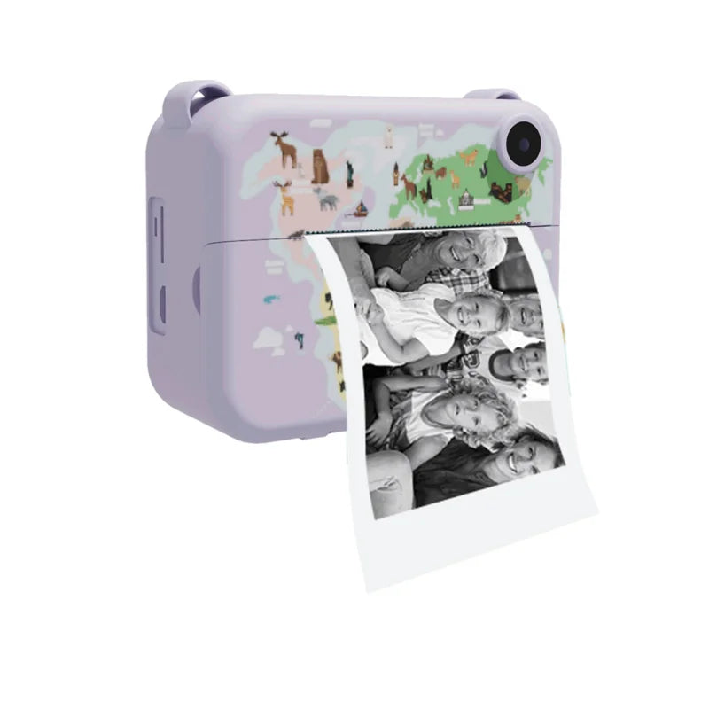 Mini Digital Camera for Kids, Instant Print, Photo, Video Recorder, Thermal Printer, Birthday Gift