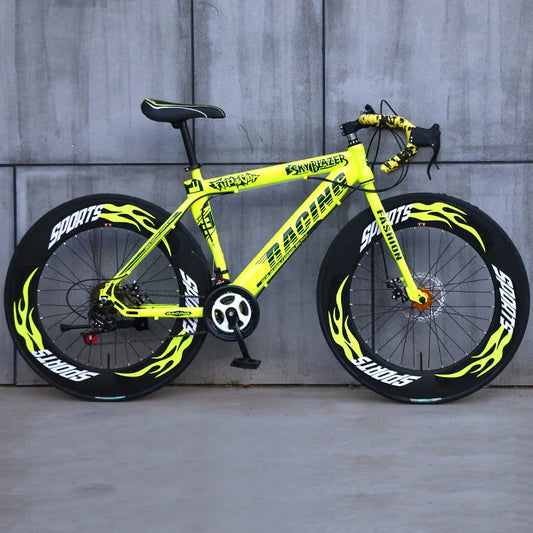 China factory new bike 700*23C 25C steel tire road bike disc brake with 24 speeds