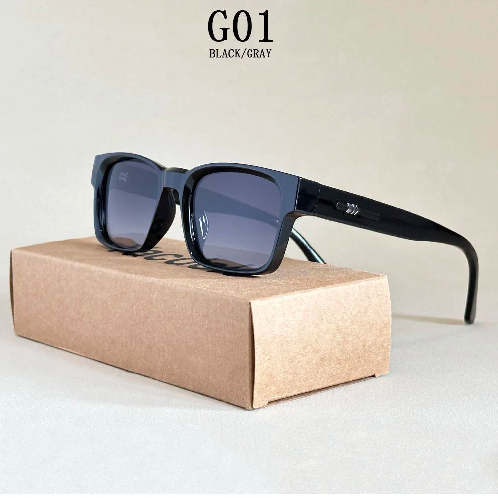 Lunettes de soleil carrées rétro pour hommes — vintage, femmes, à la mode, livraison directe