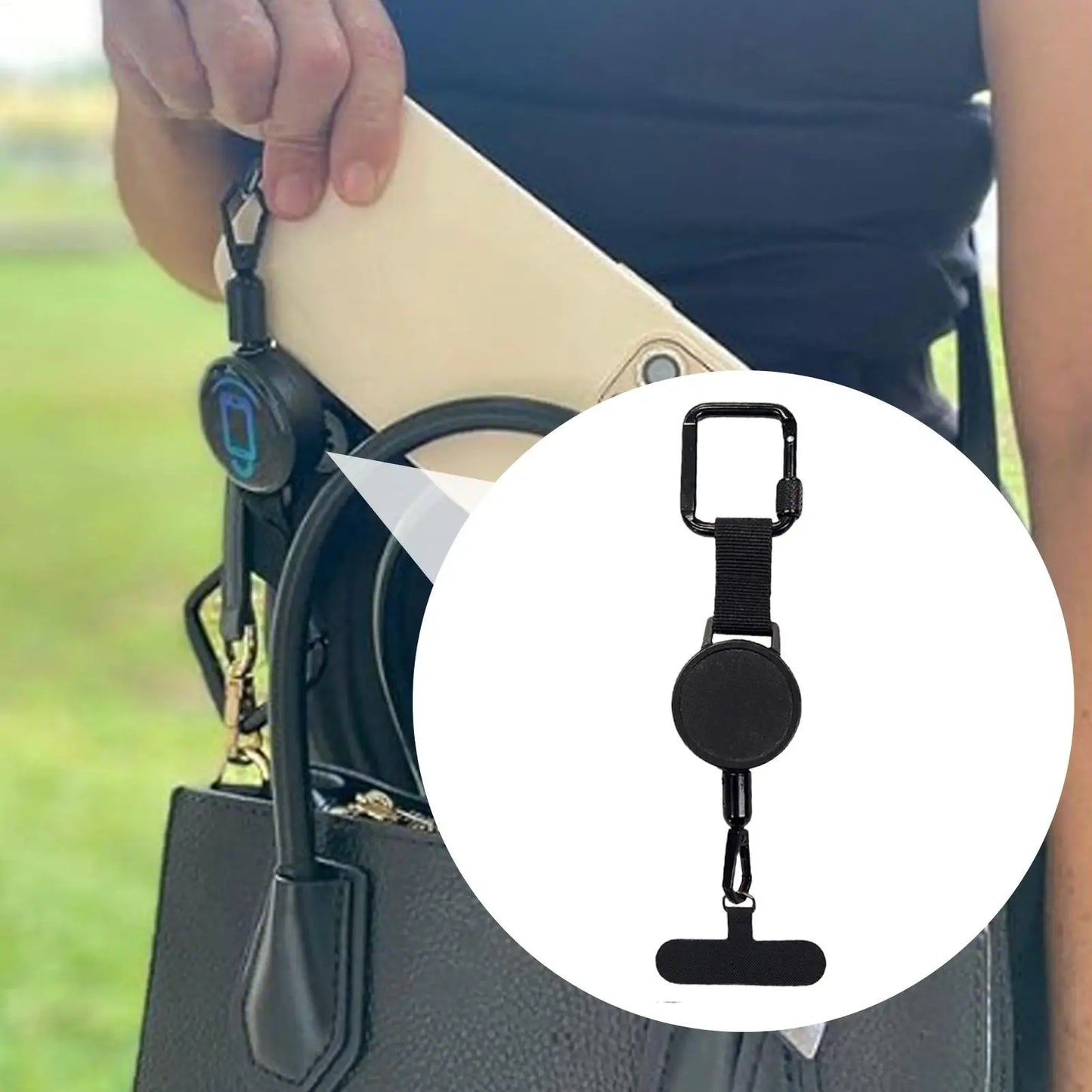 Support de téléphone antivol rétractable, sangle de lanière de téléphone portable, attache de sécurité pour Smartphone avec Clip de ceinture pour voyage en plein air