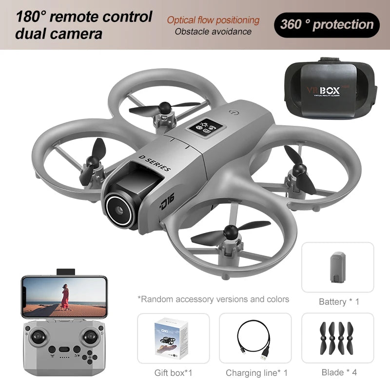 Drone GPS 8K — Double Caméra HD, Évitement Obstacles, Moteur Brushless, Flux Optique