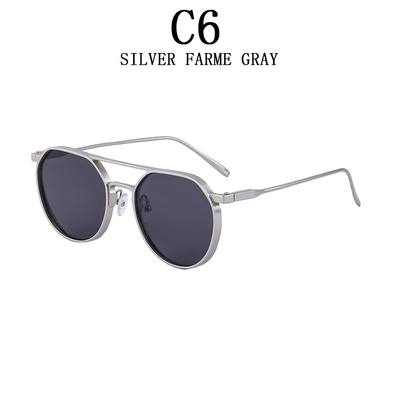 Lunettes de soleil ovales vintage pour hommes — livraison directe, nouveau