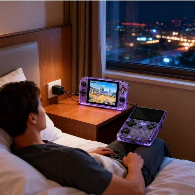 New R36S Retro Portable Video Game Console System, 3.5-inch IPS Screen, 128GB Portable Pocket Video Player, Over 20000 Games, Gifts for Boys