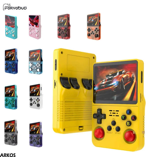Console de jeu rétro portable 3,5" IPS — 64 Go, plusieurs couleurs, lecteur portable, jeux classiques