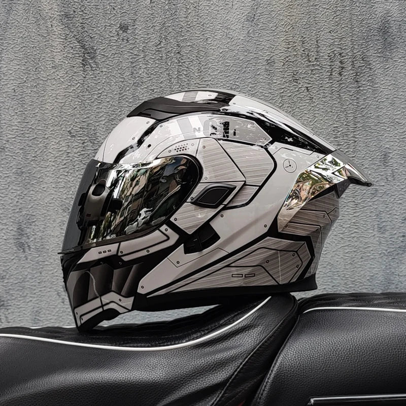 Cascos de moto ORZ doble visera, casco modular abatible aprobado por DOT, casco integral de motocicleta de carreras, casco de motocross DOT